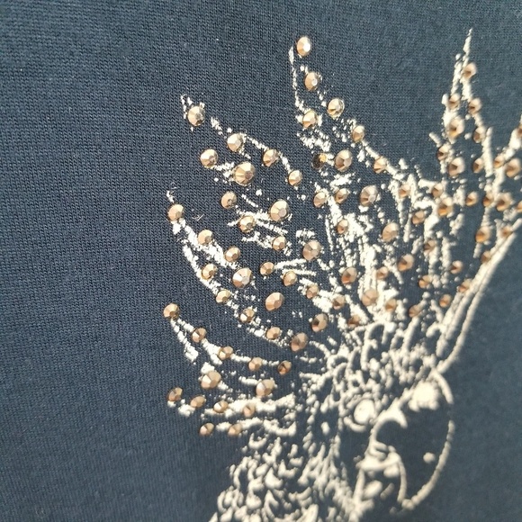 Luigi Bertolli weekend embelished cotton T shirt - Picture 4 of 7